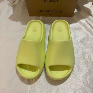 Green Glow Yeezy Slides
